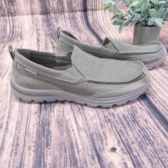 Skechers Other - SKECHERS MENS 64365 MILFORD SLIP ON SHOES RELAXED FIT MEMORY FOAM GRAY SIZE 11